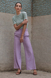 High Waisted Wide leg Pant